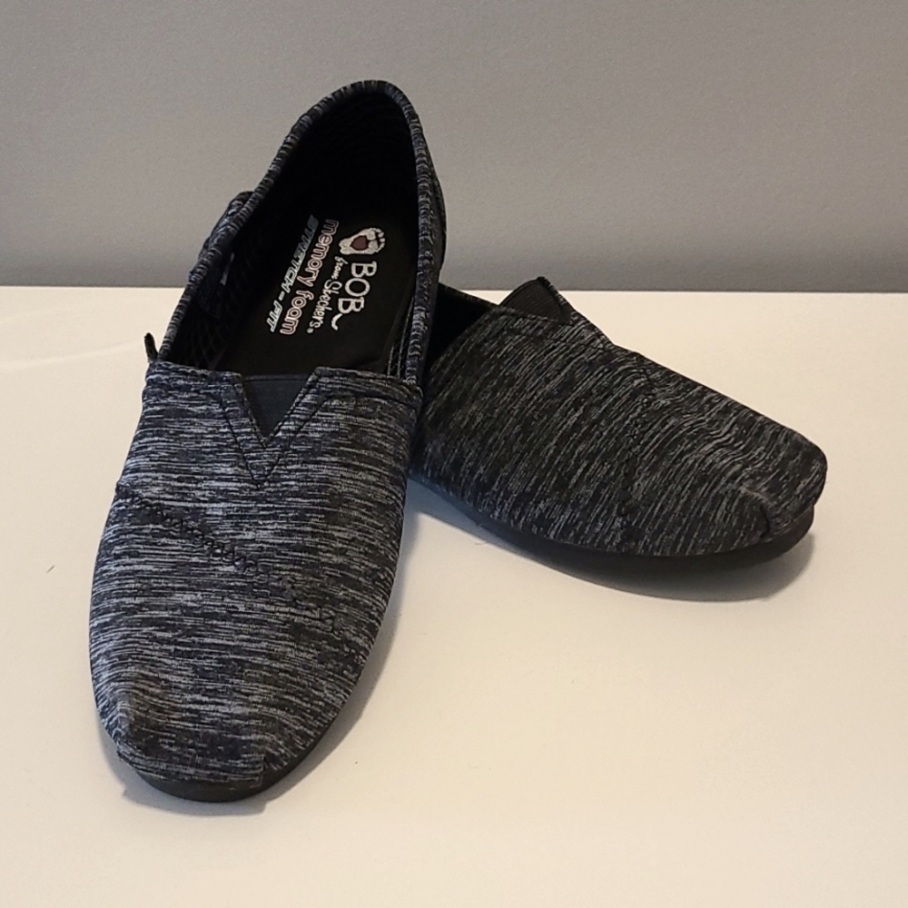 Skechers BOBS Women's 7 Wide Flats- Black
